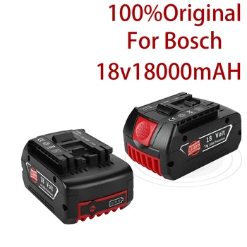 2021 18 18 000 mah Акумулаторна Батерия За Bosch 18 Резервна Батерия 6.0 A Преносим Заместител На Bosch BAT609 Светлинен Индикатор