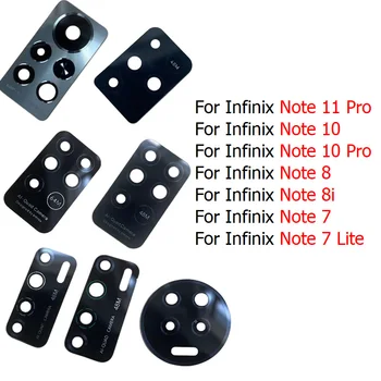 Нов За Infinix Note 11 Pro X697 Задната част на Задната камера Стъклен обектив С лепилен Стикер За Infinix Note 10 8 8и 7 Lite