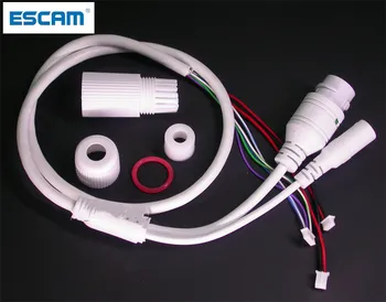 Кабел ESCAM LAN модул платки, IP камера за видеонаблюдение (RJ-45 / DC) тип стандартен без 4/5/7/8 кабели, 1x индикатор за състоянието