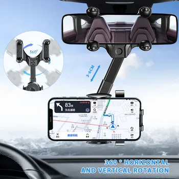 360 ° Въртяща Кола За Телефон на Притежателя на Мобилен Телефон в Колата, Поставка за GPS Определяне на Търтей Поддръжка За iPhone 13 12 11 HUAWEI, Xiaomi