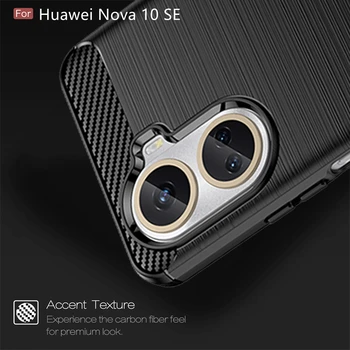 За своята практика Huawei Nova 10 SE Калъф Huawei Nova 10 SE Саппу устойчив на удари Бронята Мек Калъф, изработени От Въглеродни влакна TPU За Huawe Nova 10 SE