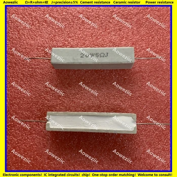 10ШТ 20W5RJ 20W5ΩJ RX27 Странично резистор циментов 20 W 5 Ω 20 W 5R 5 Ω 20W5R Керамично Съпротива точност 5% Устойчивост на мощност