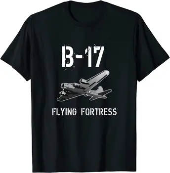 Мъжки t-shirt B-17 Flying Fortress WW2, Къса Ежедневни мъжки дрехи от 100% ПАМУК кръгло деколте