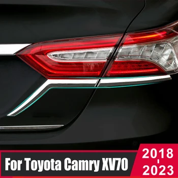 За Toyota Camry XV70 2018-2020 2021 2022 2023 Заден Накладка Задна Светлина за Вежди Ленти Заден Спирачен Фенер Покритие Външен Стил