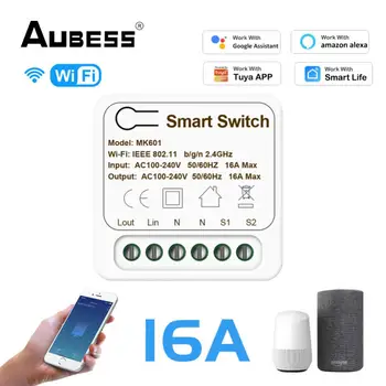 Smart Switch Поддържа 2-лентов таймер за управление на Безжични ключове Smart Home Automation, Съвместими С Hristo Алекса Google Home