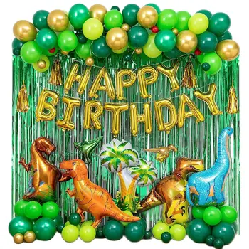 113шт Динозавър на Тема Рожден Ден Набор от Динозавър Джунглата Сафари Парти