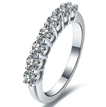 0,7 карата SONA Имитация на камък, Безкрайност годежни пръстени за жени, брачни халки, пръстени от сребро Директен Доставка