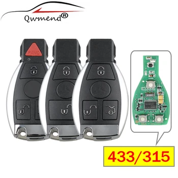 QWMEND Умно дистанционно ключ за Mercedes Benz 2000 година + Поддържа оригинални NEC и BGA 315 Mhz или 433,92 Mhz 2/3/4 бутони
