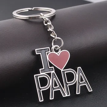 Подарък за Деня на Бащата Аз Обичам Папата Ключодържател Самоличността на Метал Обичам Папата Фестивал на Баща си