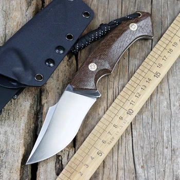 Нов D2 Стоманена Котва Нож от Висок клас Micarta Къмпинг Туристическа Обзавеждане За Активен Отдих на Открито Тактическо Плодов Нож EDC Инструмент