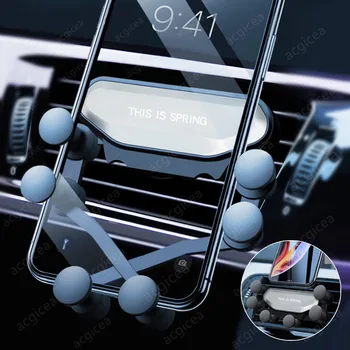 Универсална Кола За Мобилен Телефон, Автоматична Поставка за Закрепване на отдушник за iPhone X 11 Samsung, Huawei, Поддръжка на Автомобилния Смартфон с Въртене на 360 Градуса