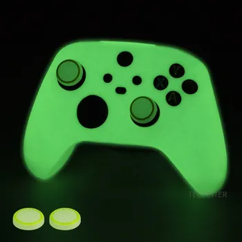 За геймпада Xbox X Series/S Мек Силиконов Зелен Светлинен Калъф за геймпада XSX Controle Glow Защитен Калъф за Джойстик серия Xbox One