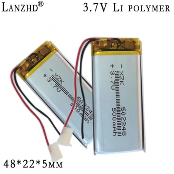 1-12 бр литиево-полимерна батерия 502248, 502050, 3,7 В MP3, MP4, MP5, GPS, 500 mah, Bluetooth малки играчки