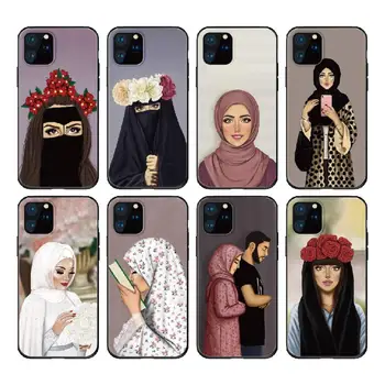 Арабски Хиджаб За Момичета Ислямски Мюсюлмански Калъф За Телефон За iPhone 14 14ProMax 14Plus 13Promax 13 12 11 Мек Силиконов Калъф