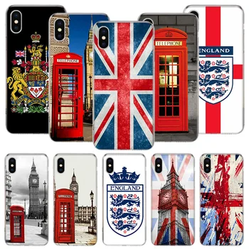 Лондон, Великобритания е Англия Флаг Калъф За Телефон За iPhone 11 12 13 14 Pro XS XR X Max 7 8 6 6S Plus Mini + 5 SE Шаблон за Конфигуриране на