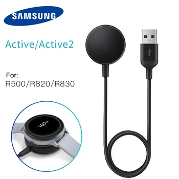 Оригинално зарядно Samsung Galaxy Wireless ЕП-OR825 USB за гривна, зарядно устройство ще захранване на база за часа Active2 за Samsung Watch, Активен смарт гривна