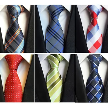 RBOCOTT Шарени Вратовръзки, Класически Вратовръзка 8 см, Синя Вратовръзка на Червени Вратовръзки За Мъжете Сватба Парти Бизнес Аксесоари