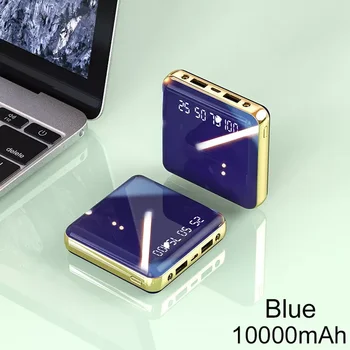 20000 ма Мини Power Bank За iPhone 13 Pro Max Преносимо Зарядно външна Батерия е 10 000 mah Бързо Зареждане на USB Powerbank