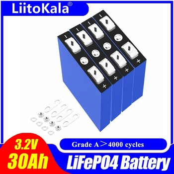 LiitoKala LiFePO4 3.2 В 30AH 5C литиева батерия bateria 