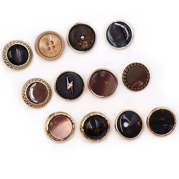 Копчета от метал и катран, за Украса на Дрехи, Аксесоари за дрехи, Високо качество, 10 бр/лот, копчета 18 mm, X-065