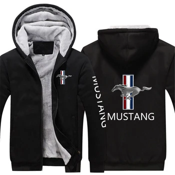 2022 Мъжки Есенно-зимни Блузи с Логото на Mustang Harajuku, Спортни Блузи в стил хип-хоп, Мъжки Блузи, Палта, Изолирана Якета