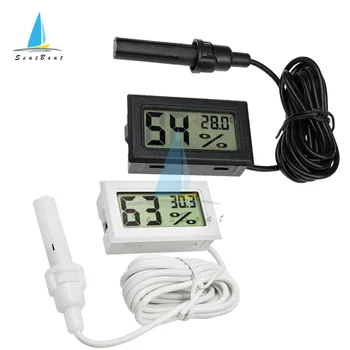 Мини LCD Дигитален Термометър, Влагомер Сензор за Температура В стаята от Влага Измервателни Уреди Хладилник Аквариум Монитор