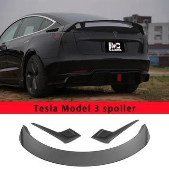 За Tesla, модел 3 спойлер модел 3 2018-2022 Заден Багажник, Спойлери Рицарски стил на промяна на опашката горните крила Аксесоари За Полагане на автомобили