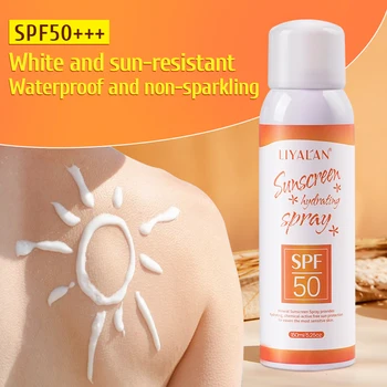 UV Слънцезащитен Спрей SPF 50 Защита на Кожата и Избелване на Лице Хидратиращ Крем За Лице И Тяло Слънчев Слънцезащитен Крем Освежаващо Водоустойчив Мъгла 150 мл