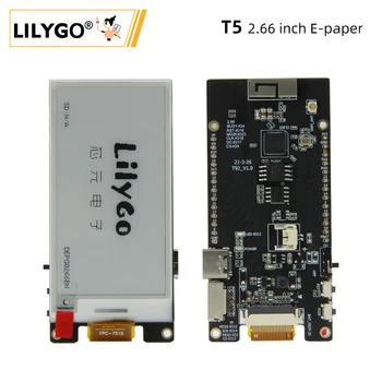 LILYGO® TTGO T5 2,66-инчов дисплей за електронна хартия ESP32 Безжичен WIFI Модул Bluetooth, Съвместим с T-U2T USB за зареждане на TTL за Arduino
