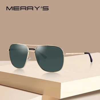 MERRYS DESIGN Класически Мъжки Слънчеви Очила В Авиационната Рамки HD Поляризирани Нюанси За Шофиране UV400 Защита S8173