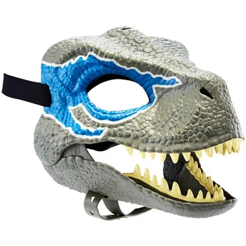 Хелоуин Маска Dragon Динозавър Открит В Устата Латексный Ужас Динозавър Прическа Хелоуин Вечерни Костюми За Cosplay, Изплашени Маска