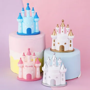 Принцеса Принц На Замъка Честит Рожден Ден Украса На Дома Вечеря Печене На Cupcake Торта Тортата Цилиндър Знамена Събитие Ваша Доставка Любовта Подарък