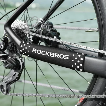 ROCKBROS Защита на Велосипед Рамка Ultralight МТБ Велосипедна Рамка Защитна Верига на Задната Вилка Защитно покритие Велосипедна Верига Капак Черен