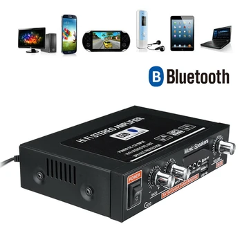 Универсален G30 HI-FI Bluetooth Авто Аудио Усилвател на Мощност на Звука на FM радио Поддържа TF карта/USB/DVD/MP3 с Дистанционно Управление