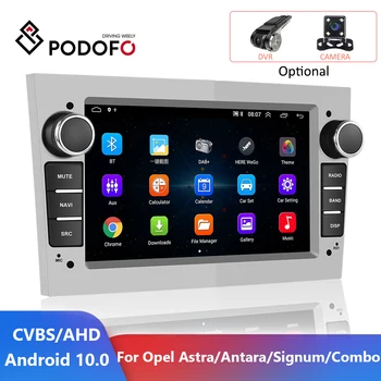Podofo Стерео Приемник 2 din Android 10,0 Авто Радио GPS Мултимедиен Плеър За Opel Astra Antara Vectra, Corsa Zafira Vivara Combo