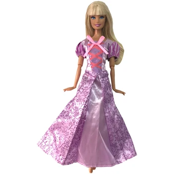 NK Един Комплект дрехи За Кукли Принцеси Рапунцел, което прилича На Приказна Сватбена Рокля, Празнично Облекло За Кукли Барби, най-Добрият Подарък За Момичета 10A
