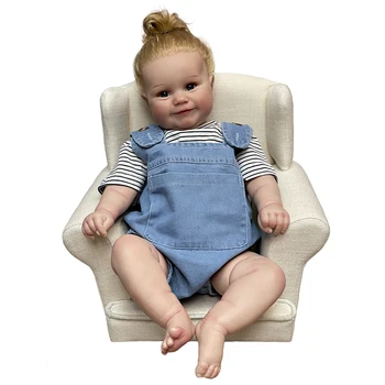 60 См Реалното 3D Изображение на Кожата преди Няколко Слоя Живопис Видими Вени Високо Качество Возрожденный Дете Момиче на Мади са подбрани Художествена Кукла