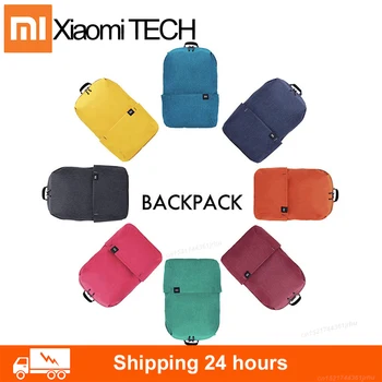 100% оригинална Xiaomi Mi цветна цветна чанта раница 8 цвята 10Л чанта 165 г теглото на най-малкия размер за едно рамо за почивка, спортна нагрудная чанта