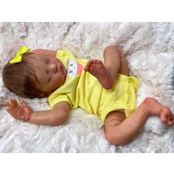 46 см Реалистична Кукла Пълна Мека Дете Бебета Реалистична Момиче, Подарък За Рожден Ден Играчка