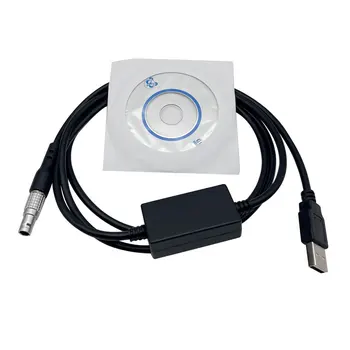 НОВ USB кабел за зареждане на данни за Leica survey total station Еквивалент на GEV189 (734700) 5-пинов USB кабел leica