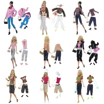 Комплект дрехи /2022 нов дизайн на дрехи, костюми, топ, панталони, чанта, обувки, палта, дрехи за Барби кукли 30 см Xinyi Fr2 blythe ST / Коледен подарък