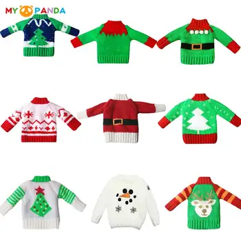 Коледен Елф Кукла Перфектна Облекло Коледен Елемент САМ Цветен Пуловер Играчки Аксесоари За Детски Подаръци Коледен Костюм