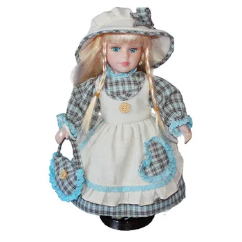 30 см Древна селски кукла за почивка, имитирующая керамични кукли, европейски, викториански стил, порцеланова кукла, кукла имитирующая