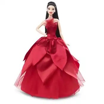 100% Оригинални 2022 Новата Барби Маркова Празнична Кукла Барби Азиатски Играчки за Момичета Коледни Подаръци Истински Топ Марка