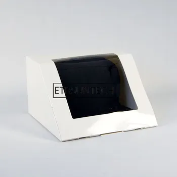 50шт Хартиена Кутия с Капак Опаковане на Подаръци Бяла Черна Подарък Кутия за Опаковане на Хип-Хоп Шапки Бейзболна Шапка Подаръчни Кутии