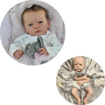 20 Инча Bebe Reborn Baby Doll Комплекти Malea Популярни Форми Изглеждат Истински DIY Непълни Празни Лек Винил Играчка Форми За Деца, Подарък За Момичета