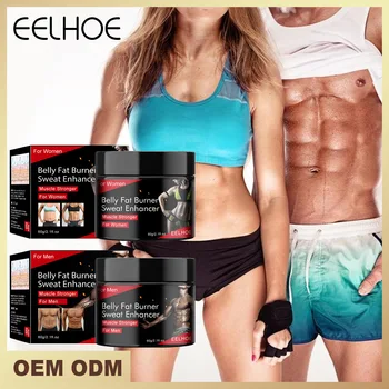 Крем за корема Eelhoe, мъжки и женски формиращ крем, упражнения за укрепване на мускулите, масажен крем за линии изпотяване