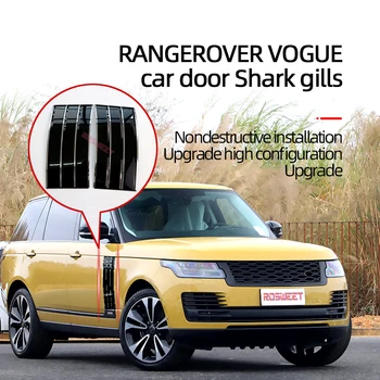 ABS Хромирани Отвори Страничната Врата на Колата За Land Rover Range Rover Vogue 2014-2017 Странична Вентилационна Покриване на Вентилационна Крило на Въздушния Поток
