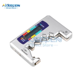 Дигитален Тестер за Батерии с LCD Дисплей C D N AA AAA 9 В 1,5 Бутон Елемент Проверка на Капацитета на Батерията Детектор на Капацитета на Инструмента за Диагностика на