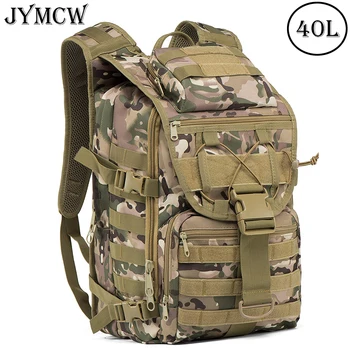 40Л тактическа щурмова чанта MOLLE, военен тактически раница, армейски походный раница, пътен раница, градинска чанта за защита от насекоми